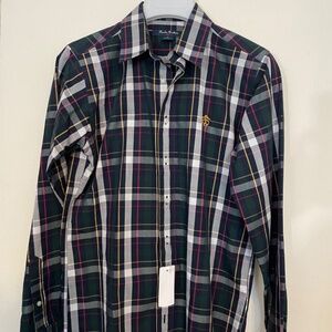 Brooks Brothers Plaid Non-Iron Shirt, with a 38" Bust. Boys size Large